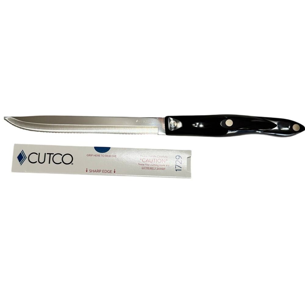 Cutco 1729 6-3/4" Petite Carver Knife Classic Black Double-D Edge NEW USA